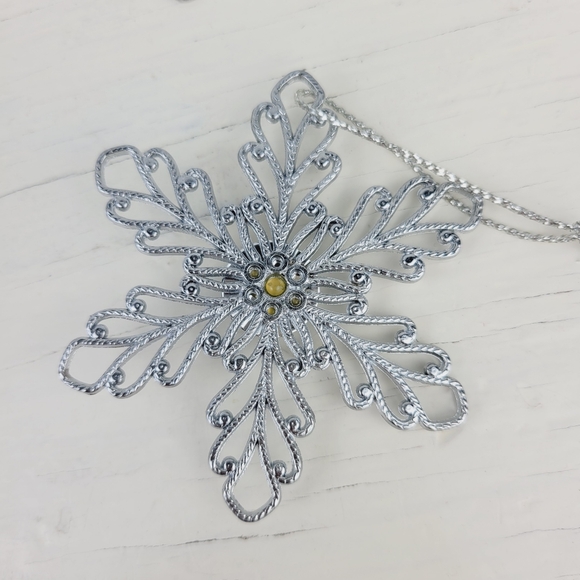 Vintage GANZ Snowflake Ornaments Crystal Expressions Set of 4 - Picture 11 of 11